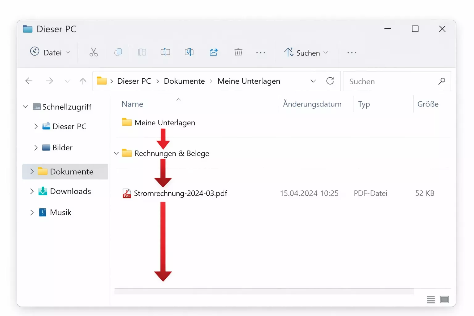 OneDrive Struktur